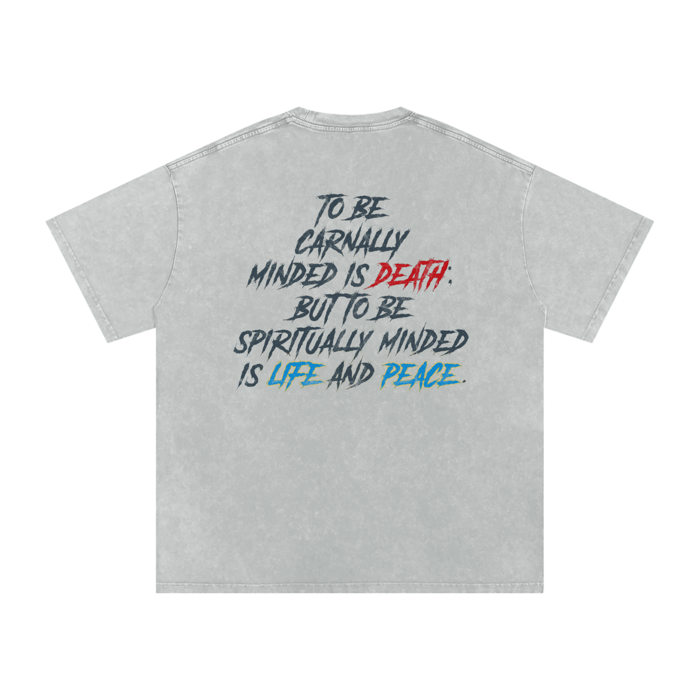 Snow Washed Oversized Cotton T-Shirt