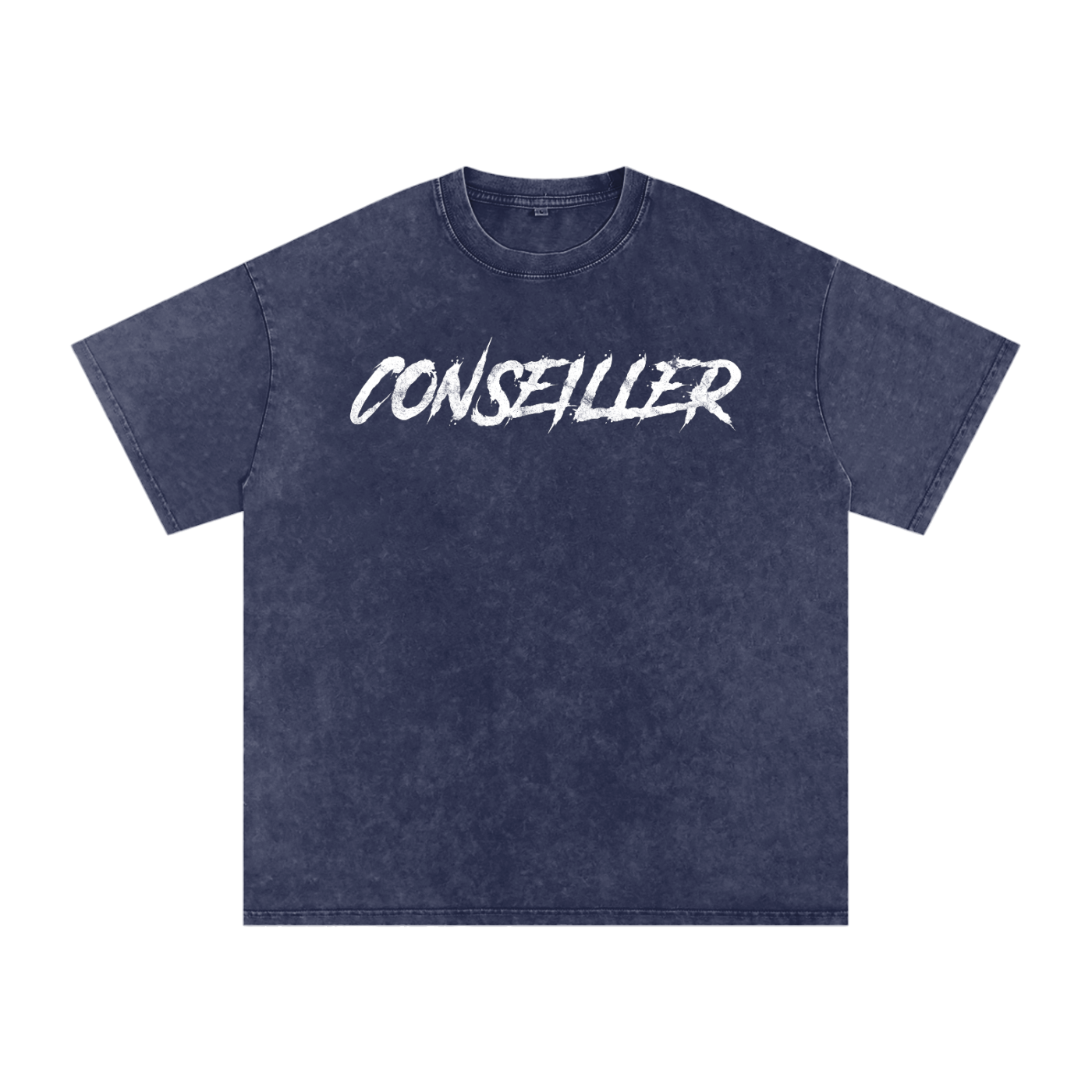 Conseiller' The spiritual Mind  :Snow Washed Oversized Cotton T-Shirt