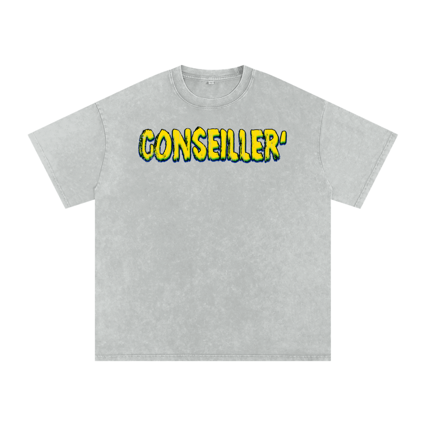 Conseiller' Jesus Saves: Snow Washed Oversized Cotton T-Shirt