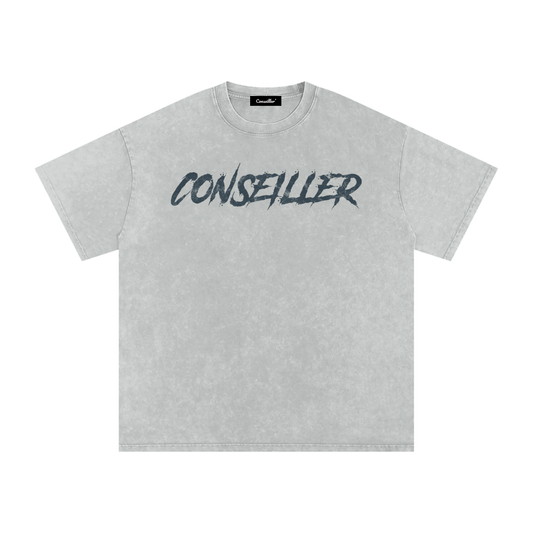 Snow Washed Oversized Cotton T-Shirt