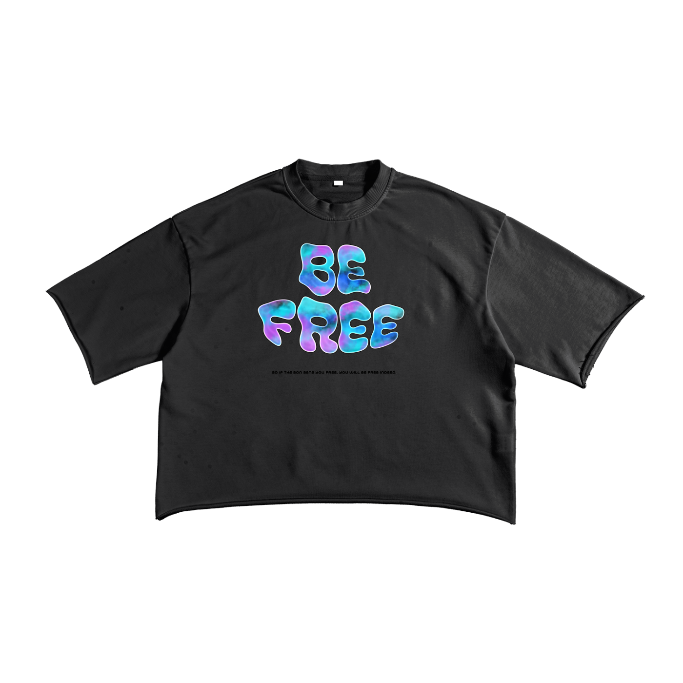 Be Free: French Terry Raw Edge T-Shirt