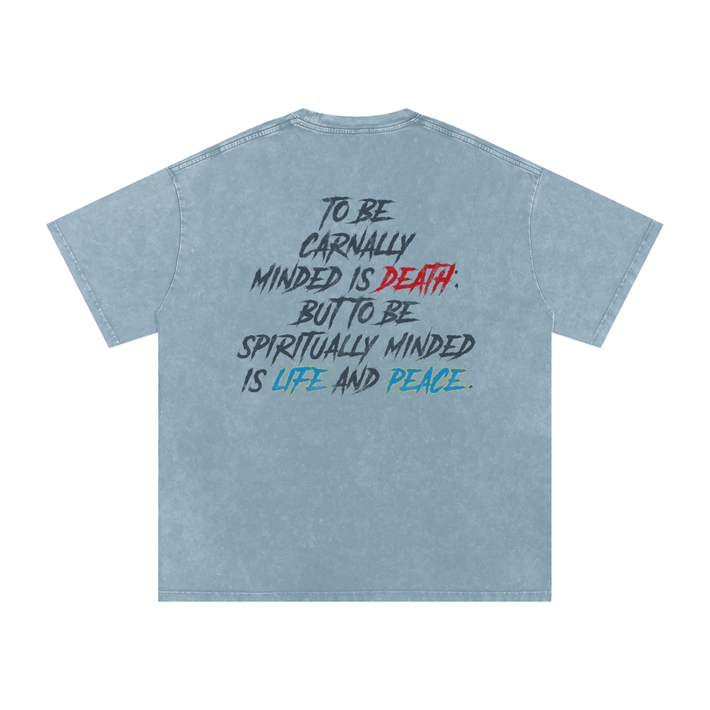 Conseiller' The Spiritual Mind: Snow Washed Oversized Cotton T-Shirt
