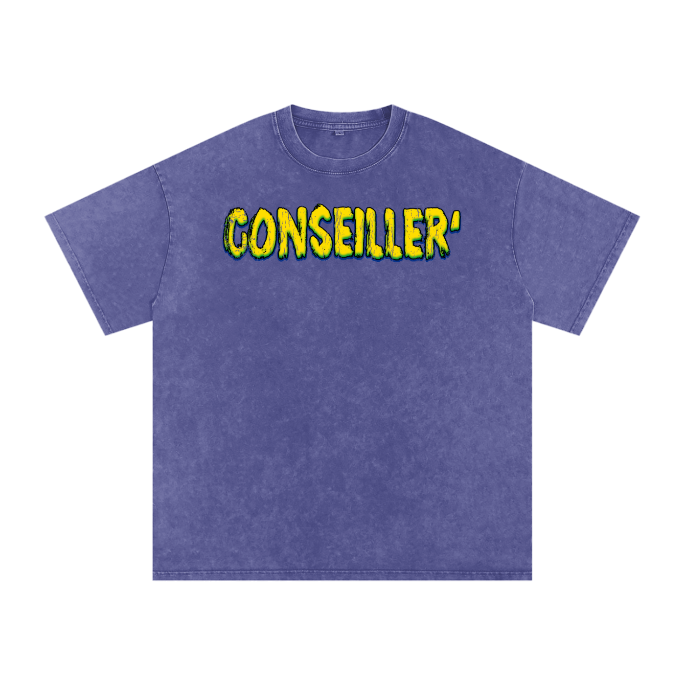 Conseiller' Jesus Saves: Snow Washed Oversized Cotton T-Shirt