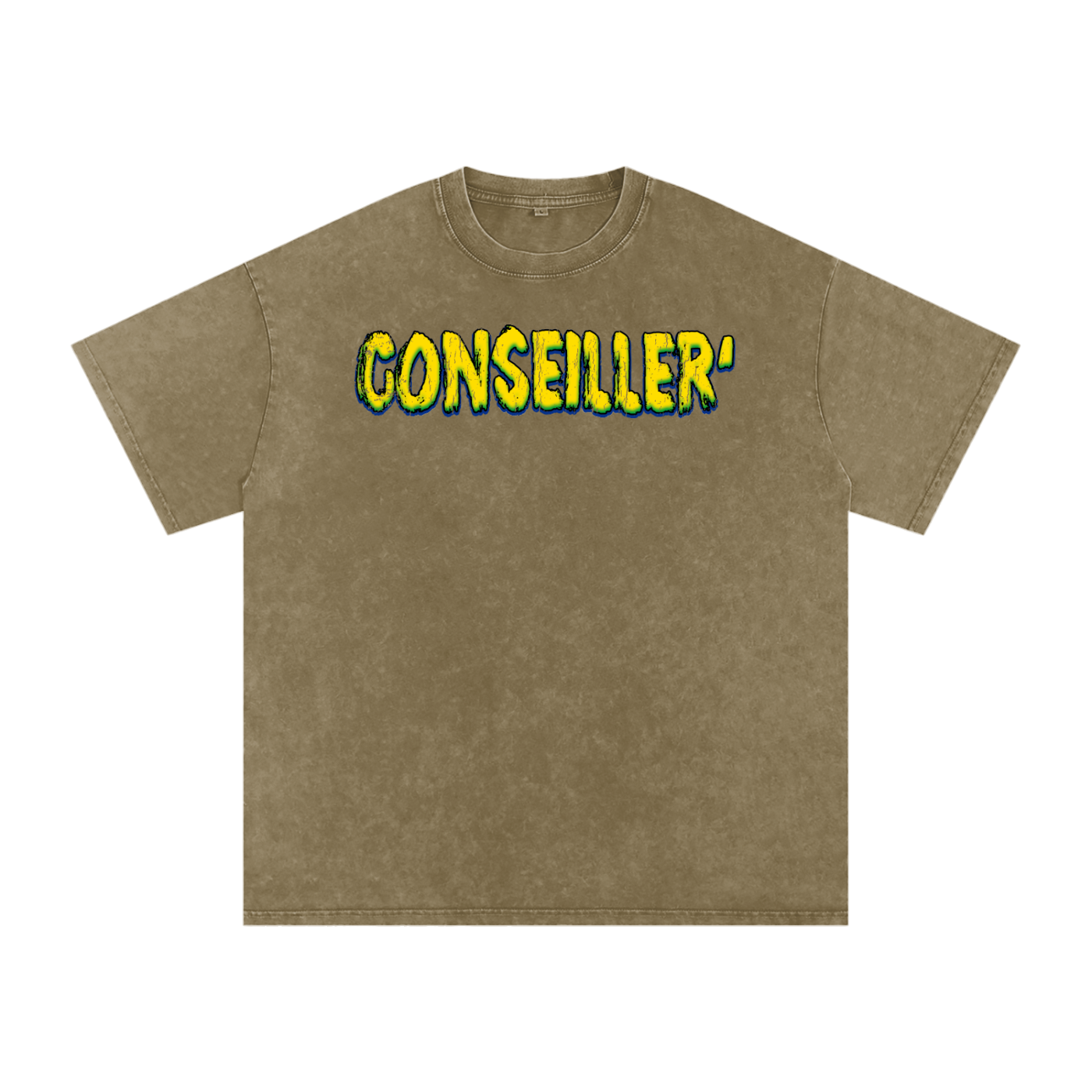 Conseiller' Jesus Saves: Snow Washed Oversized Cotton T-Shirt