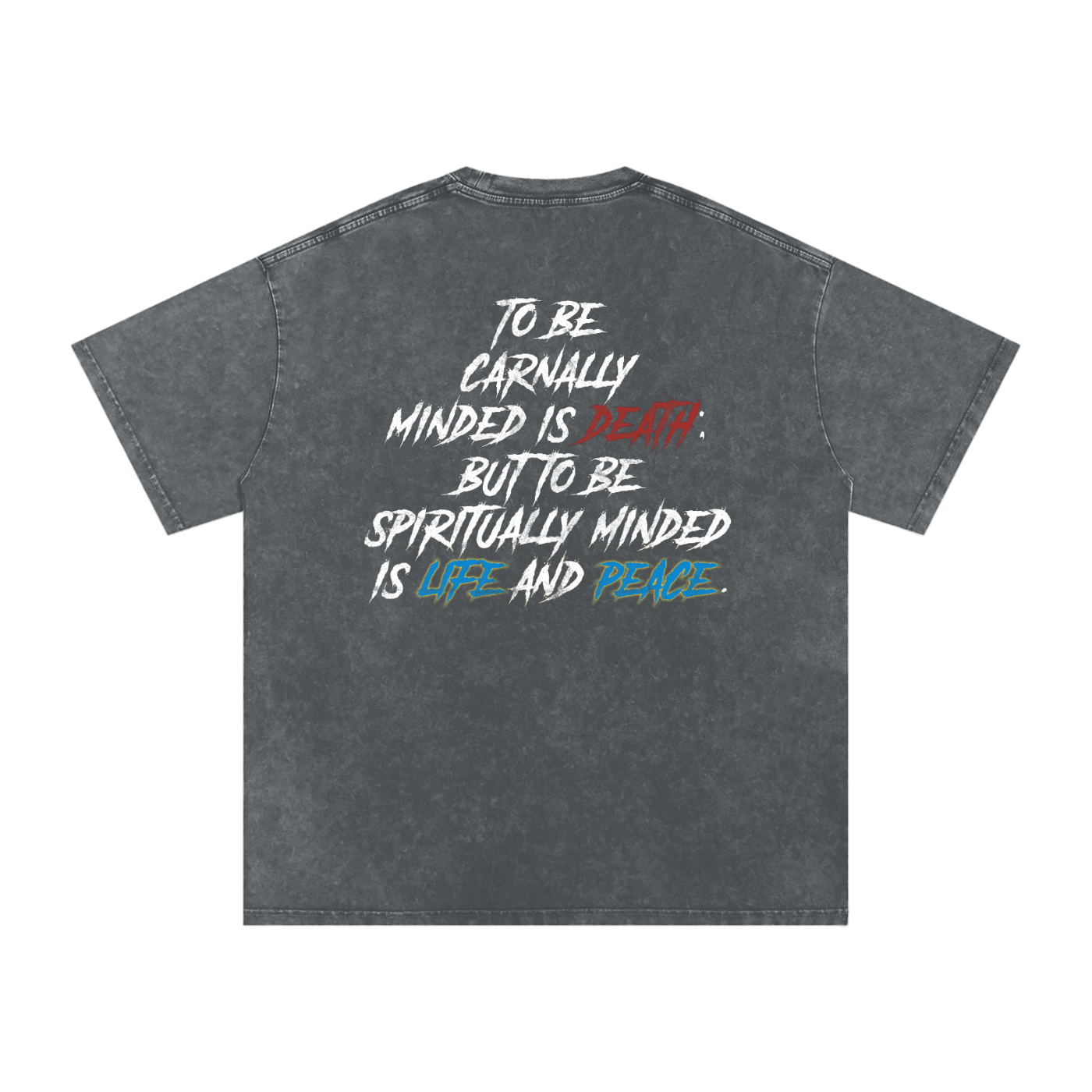 Conseiller' The spiritual Mind  :Snow Washed Oversized Cotton T-Shirt