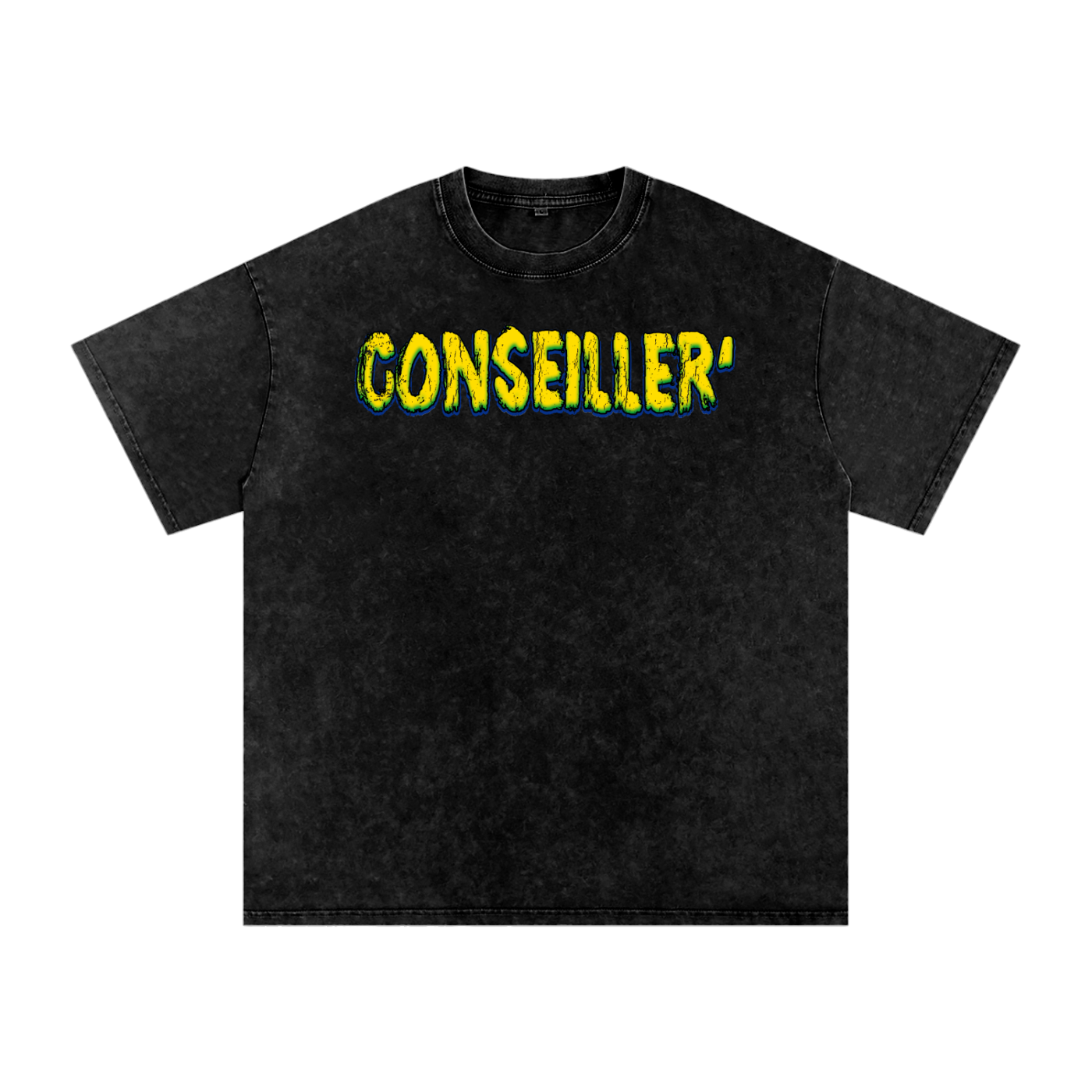 Conseiller' Jesus Saves: Snow Washed Oversized Cotton T-Shirt