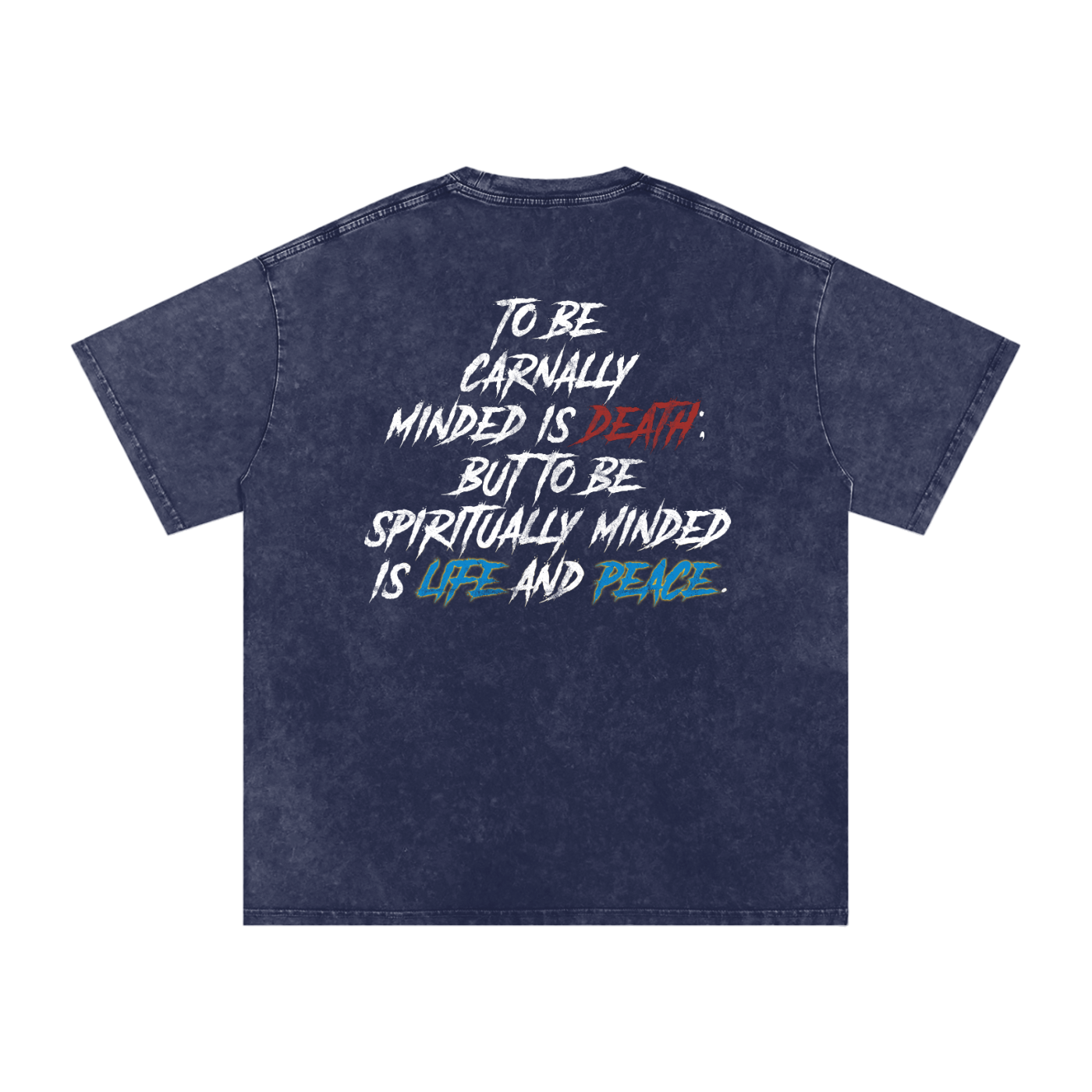 Conseiller' The spiritual Mind  :Snow Washed Oversized Cotton T-Shirt