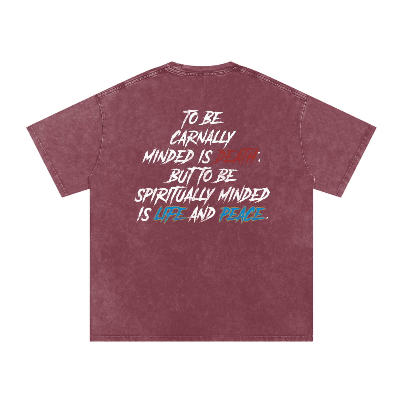 Conseiller' The spiritual Mind  :Snow Washed Oversized Cotton T-Shirt