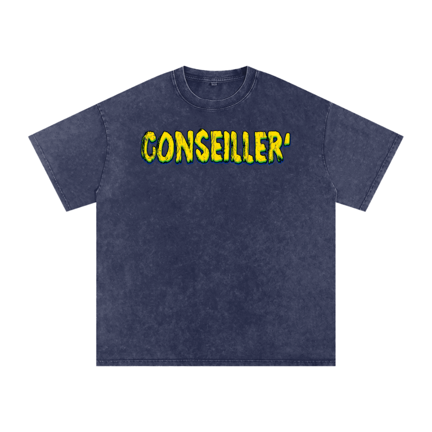 Conseiller' Jesus Saves: Snow Washed Oversized Cotton T-Shirt