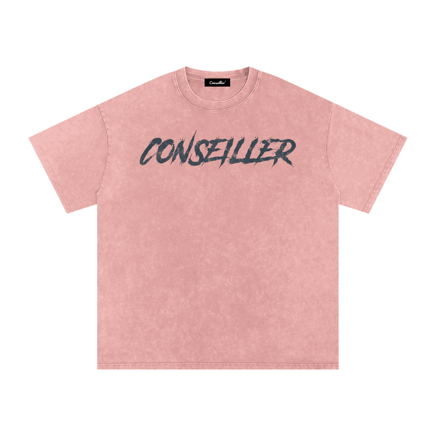 Conseiller' The Spiritual Mind: Snow Washed Oversized Cotton T-Shirt