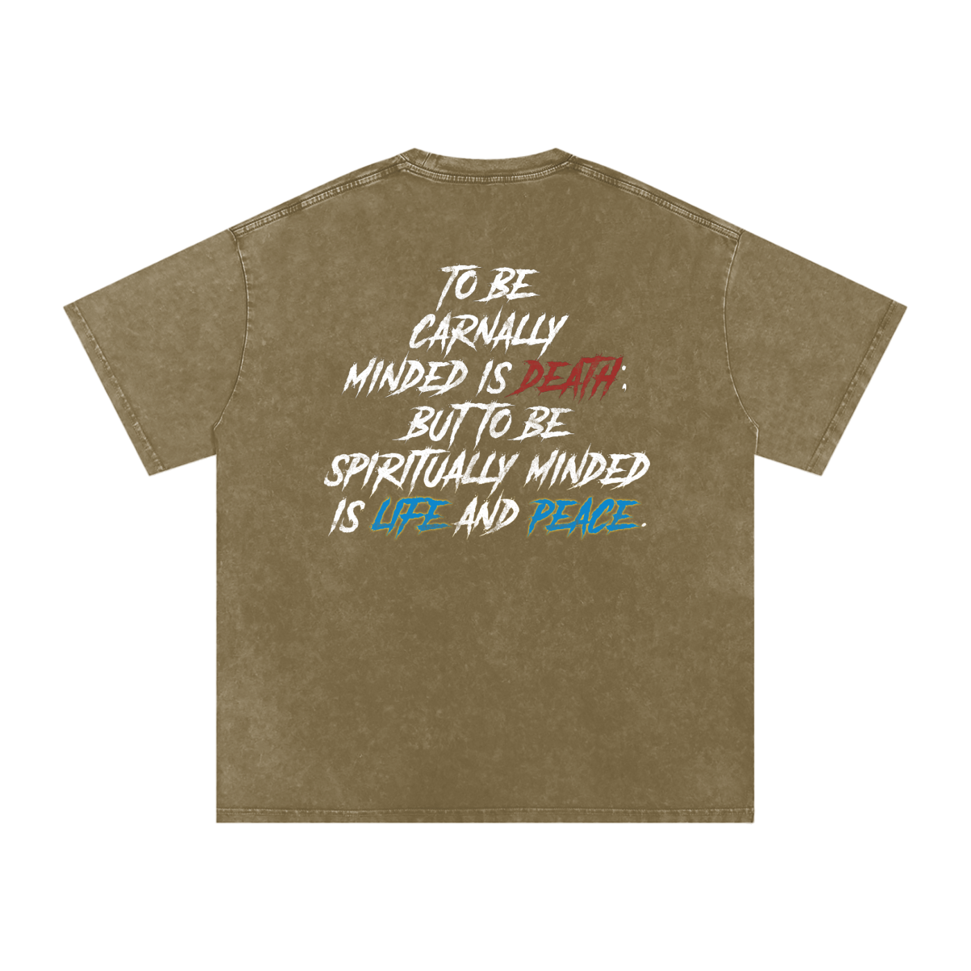 Conseiller' The spiritual Mind  :Snow Washed Oversized Cotton T-Shirt