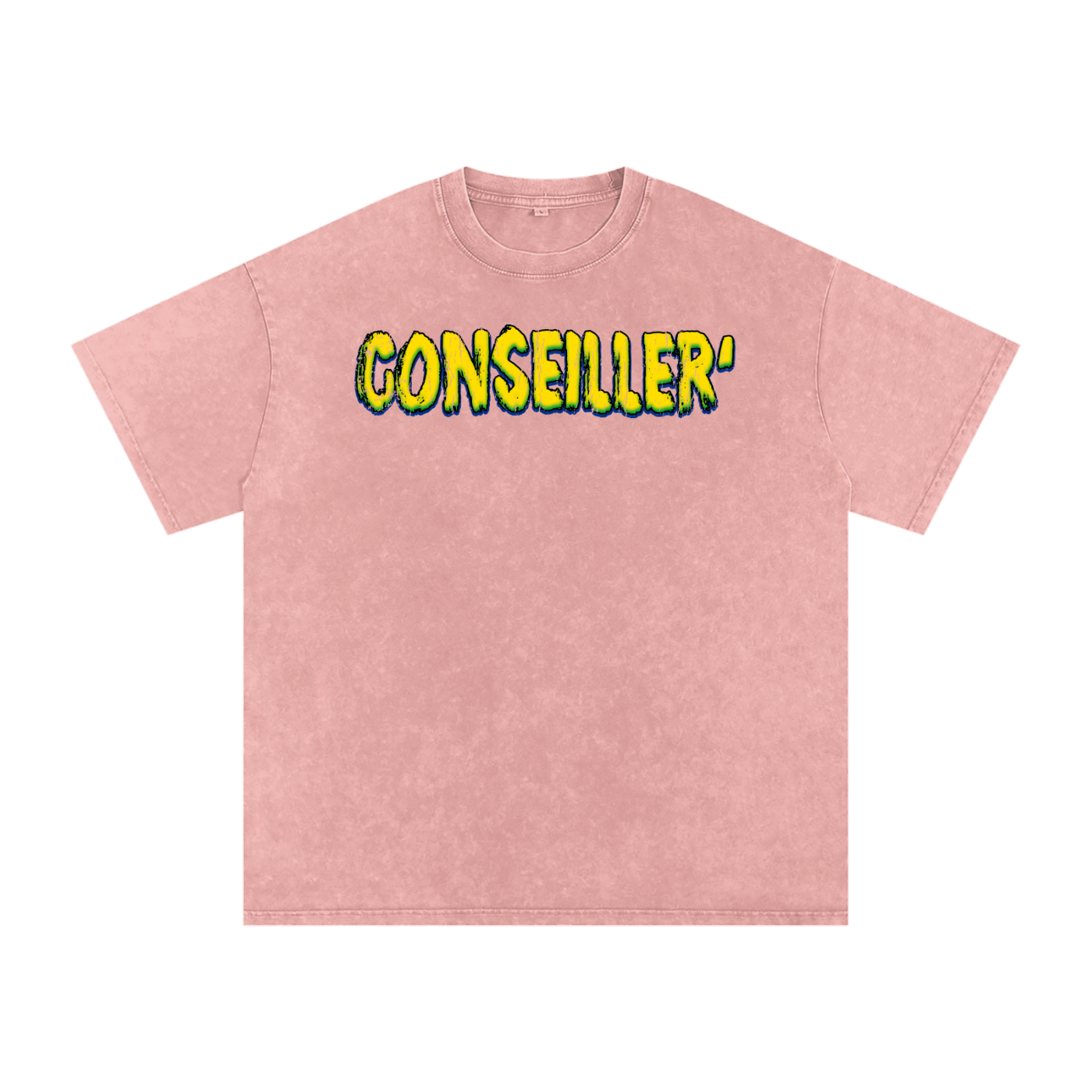 Conseiller' Jesus Saves: Snow Washed Oversized Cotton T-Shirt