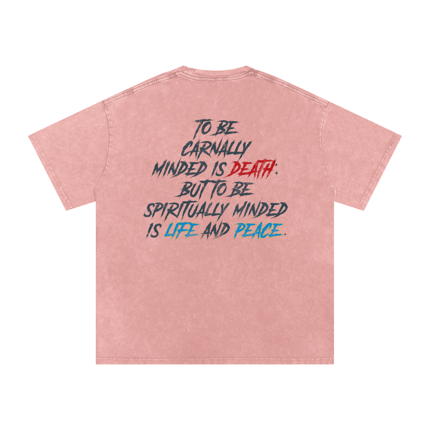 Conseiller' The Spiritual Mind: Snow Washed Oversized Cotton T-Shirt
