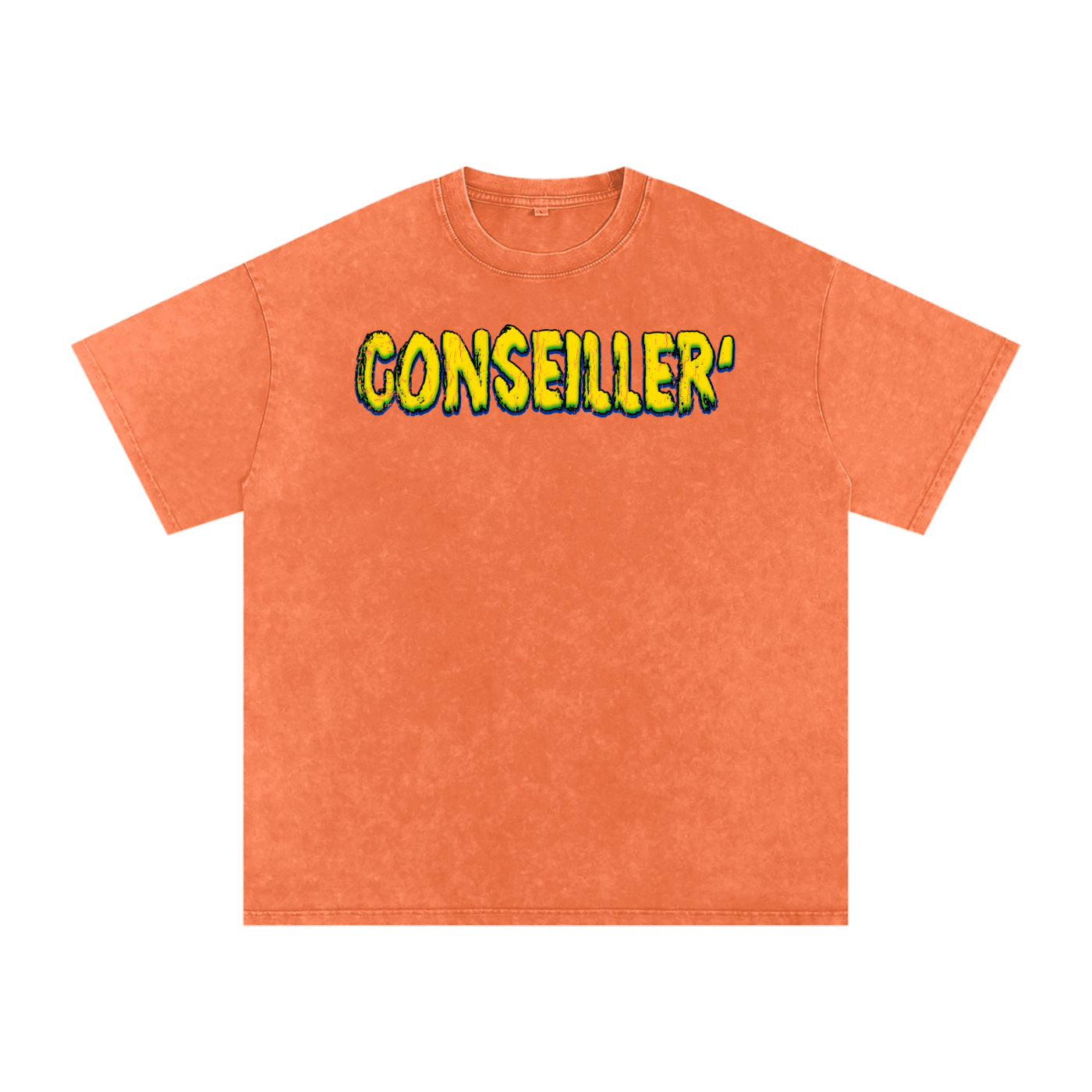 Conseiller' Jesus Saves: Snow Washed Oversized Cotton T-Shirt