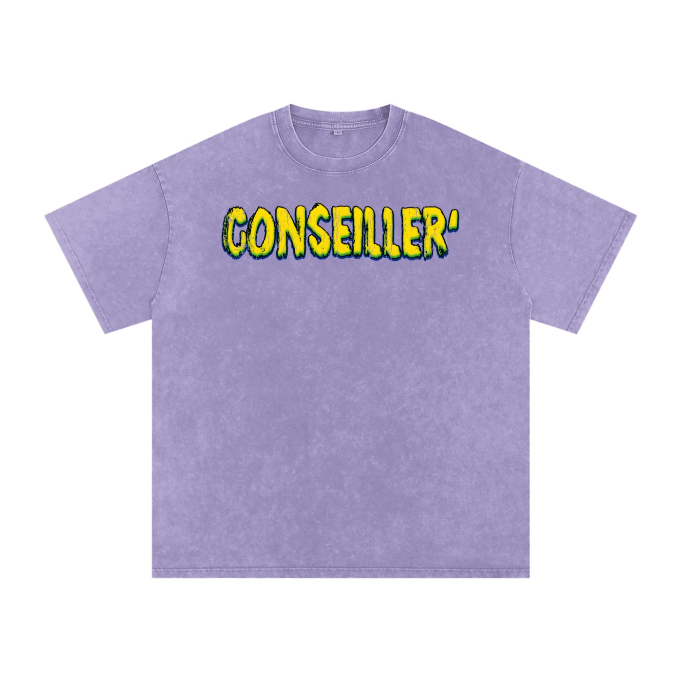 Conseiller' Jesus Saves: Snow Washed Oversized Cotton T-Shirt