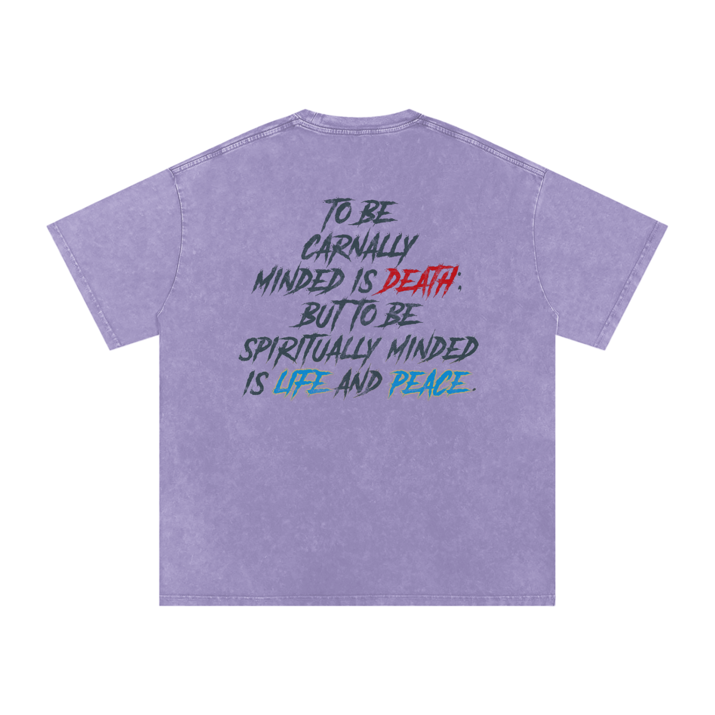 Conseiller' The Spiritual Mind: Snow Washed Oversized Cotton T-Shirt