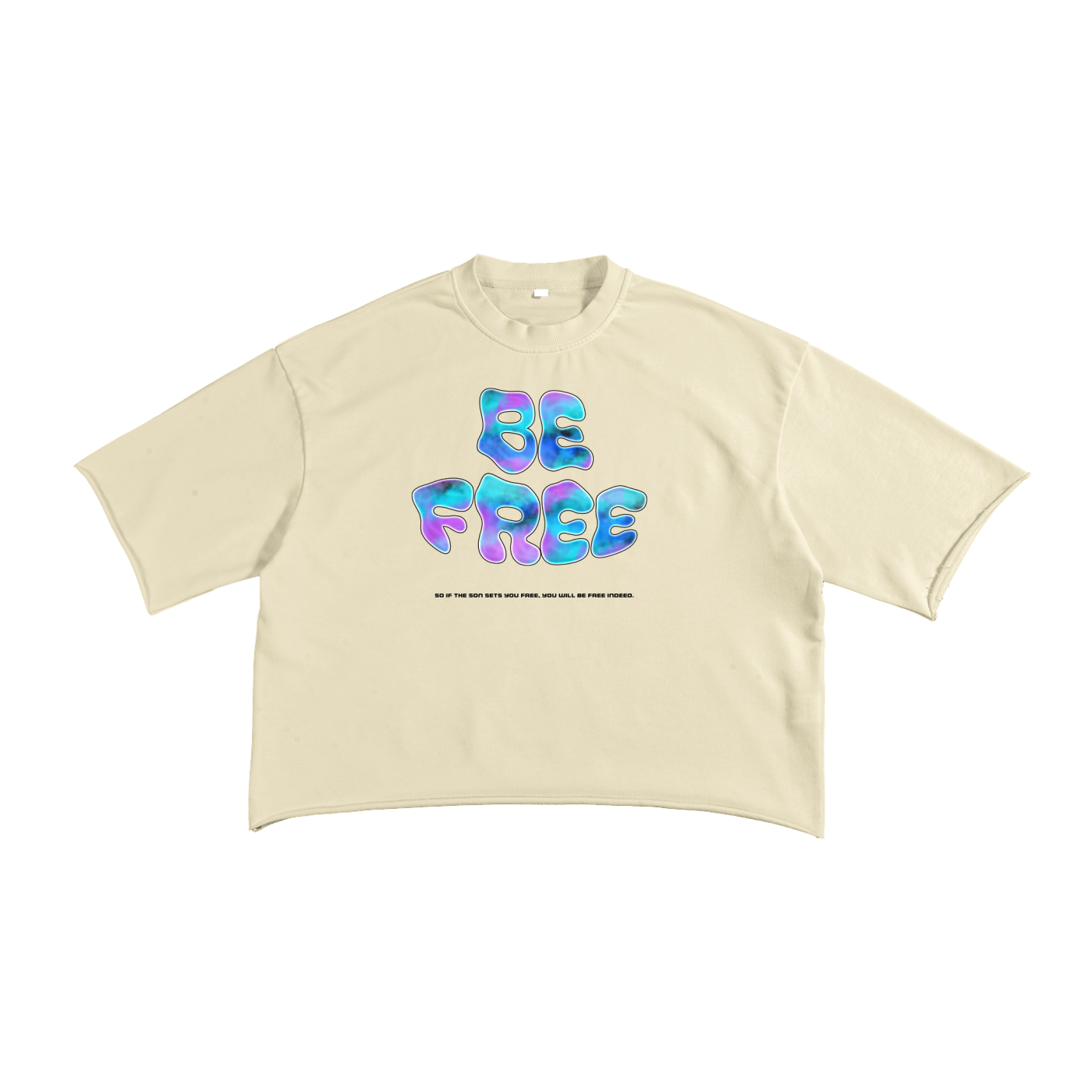 Be Free: French Terry Raw Edge T-Shirt