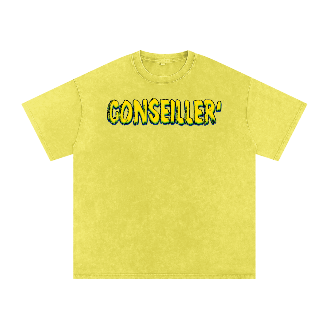 Conseiller' Jesus Saves: Snow Washed Oversized Cotton T-Shirt