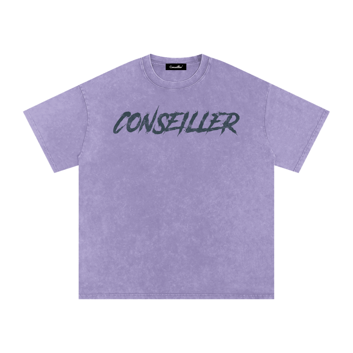 Conseiller' The Spiritual Mind: Snow Washed Oversized Cotton T-Shirt