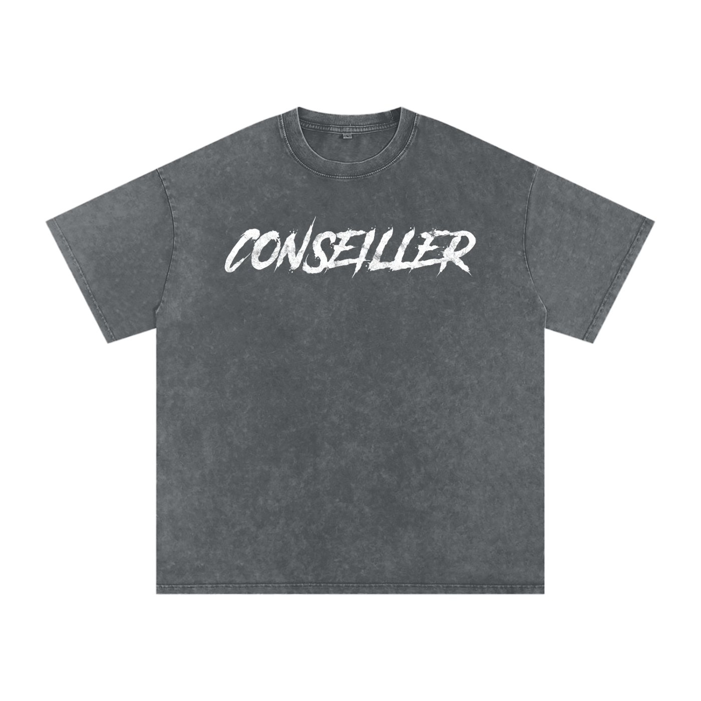 Conseiller' The spiritual Mind  :Snow Washed Oversized Cotton T-Shirt
