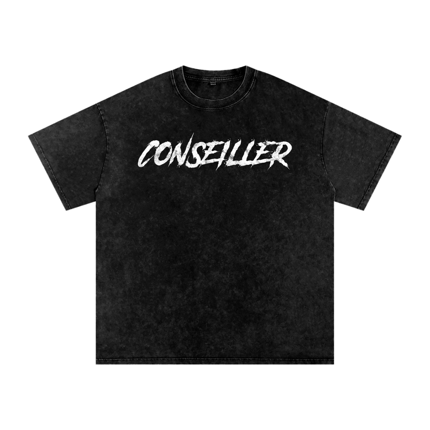 Conseiller' The spiritual Mind  :Snow Washed Oversized Cotton T-Shirt