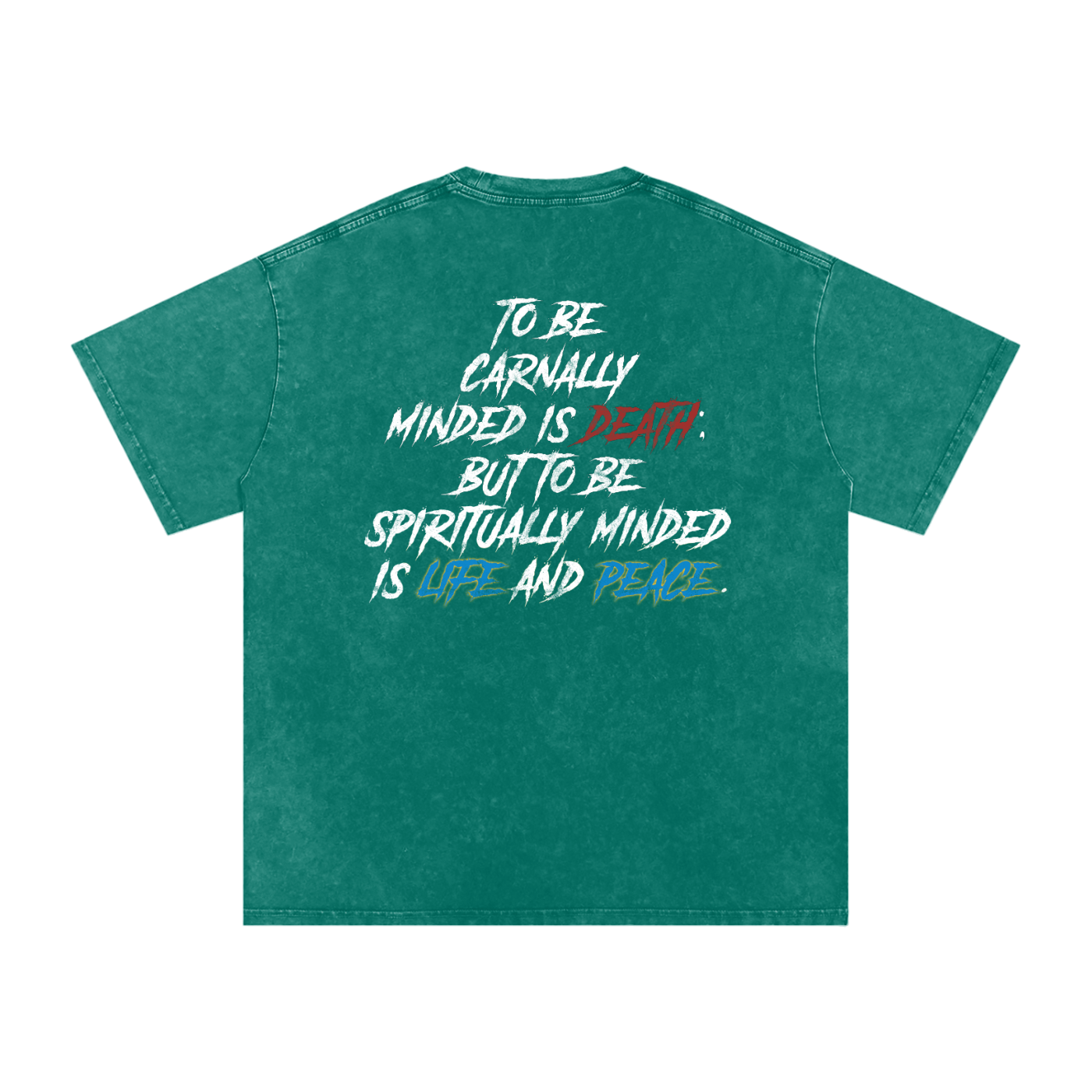 Conseiller' The spiritual Mind  :Snow Washed Oversized Cotton T-Shirt