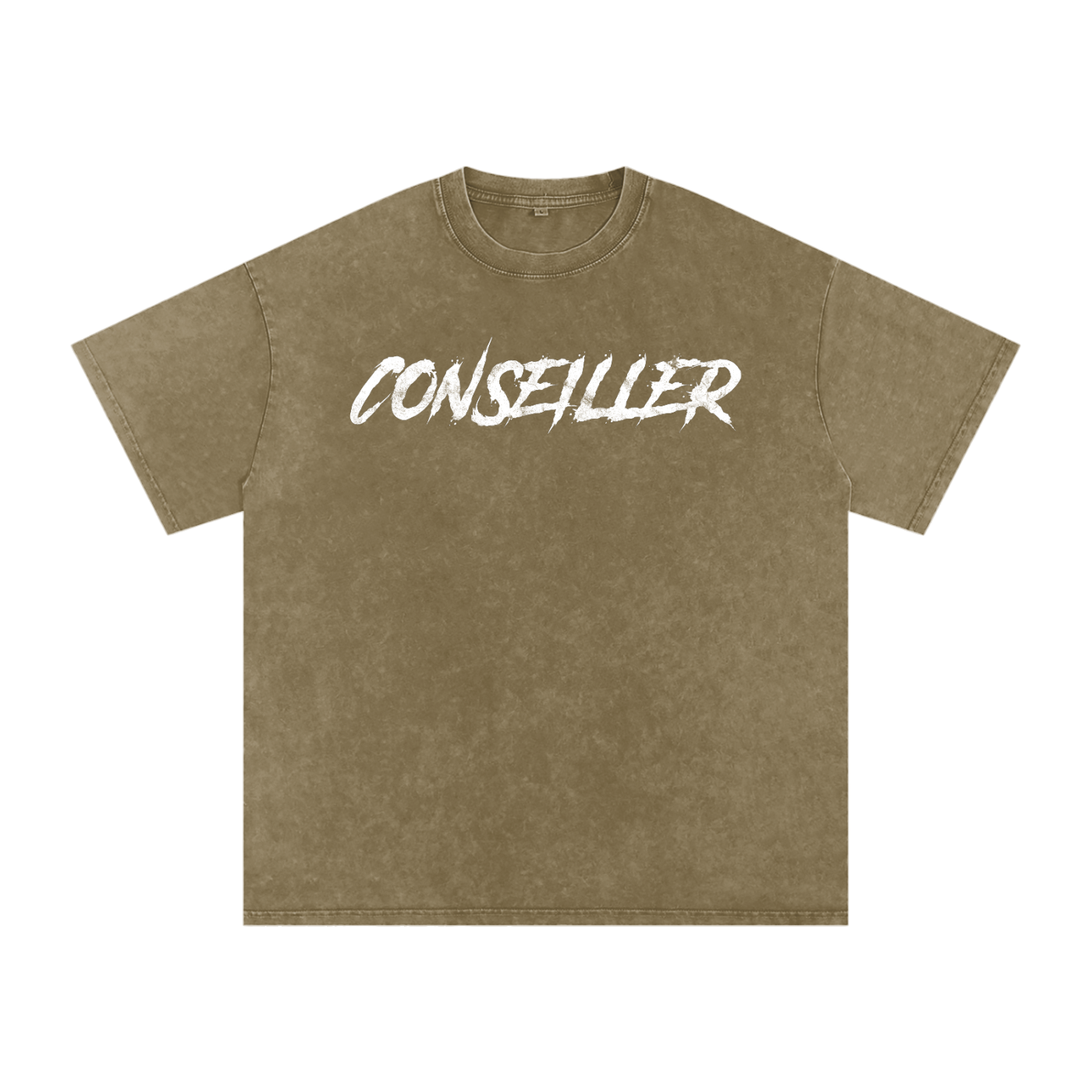 Conseiller' The spiritual Mind  :Snow Washed Oversized Cotton T-Shirt